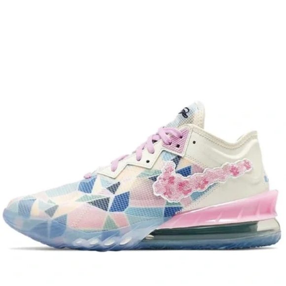 Nike atmos x LeBron 18 Low \'Sakura\' CV7562-101 main image 2
